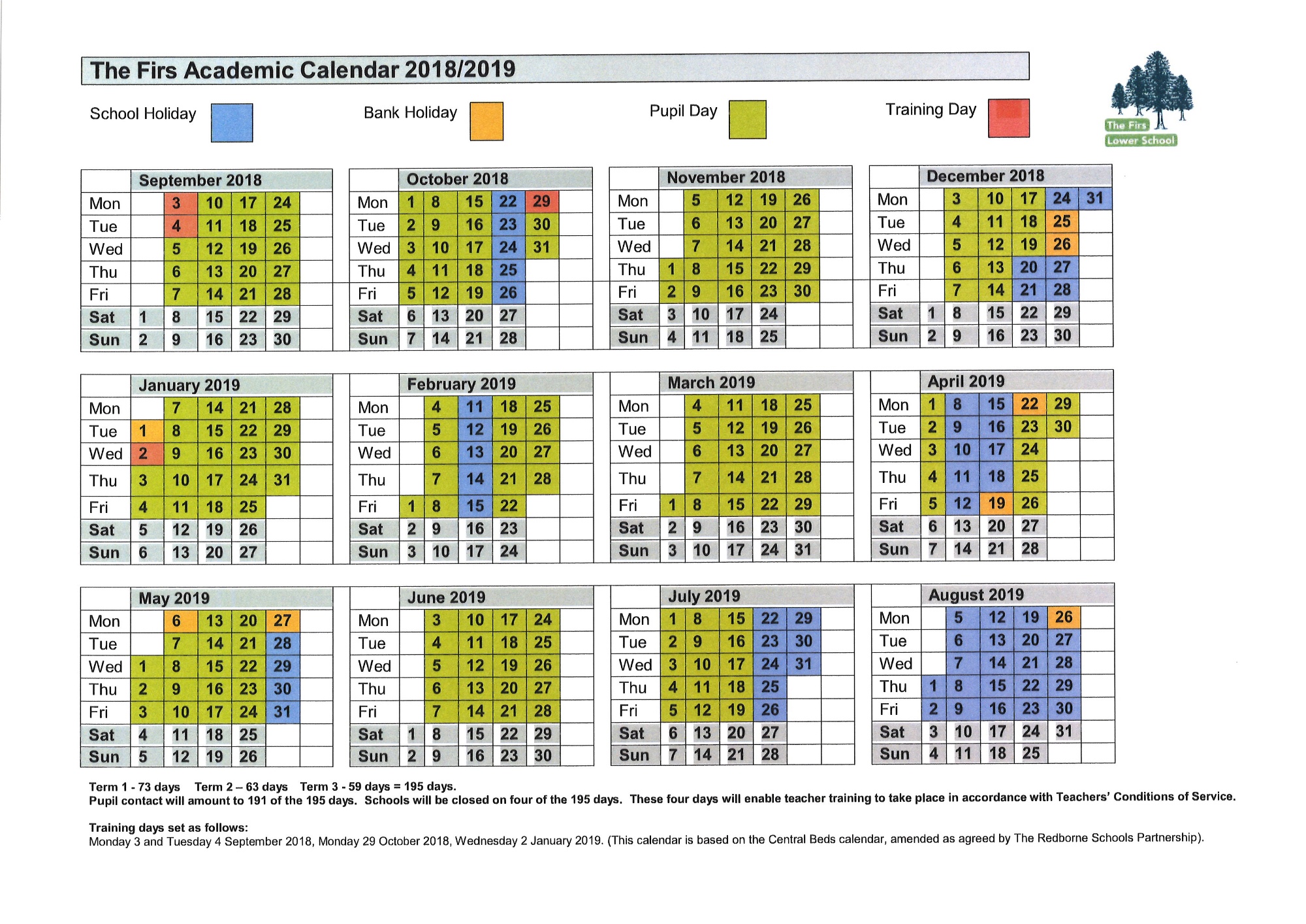 The Firs Lower School School Term Dates